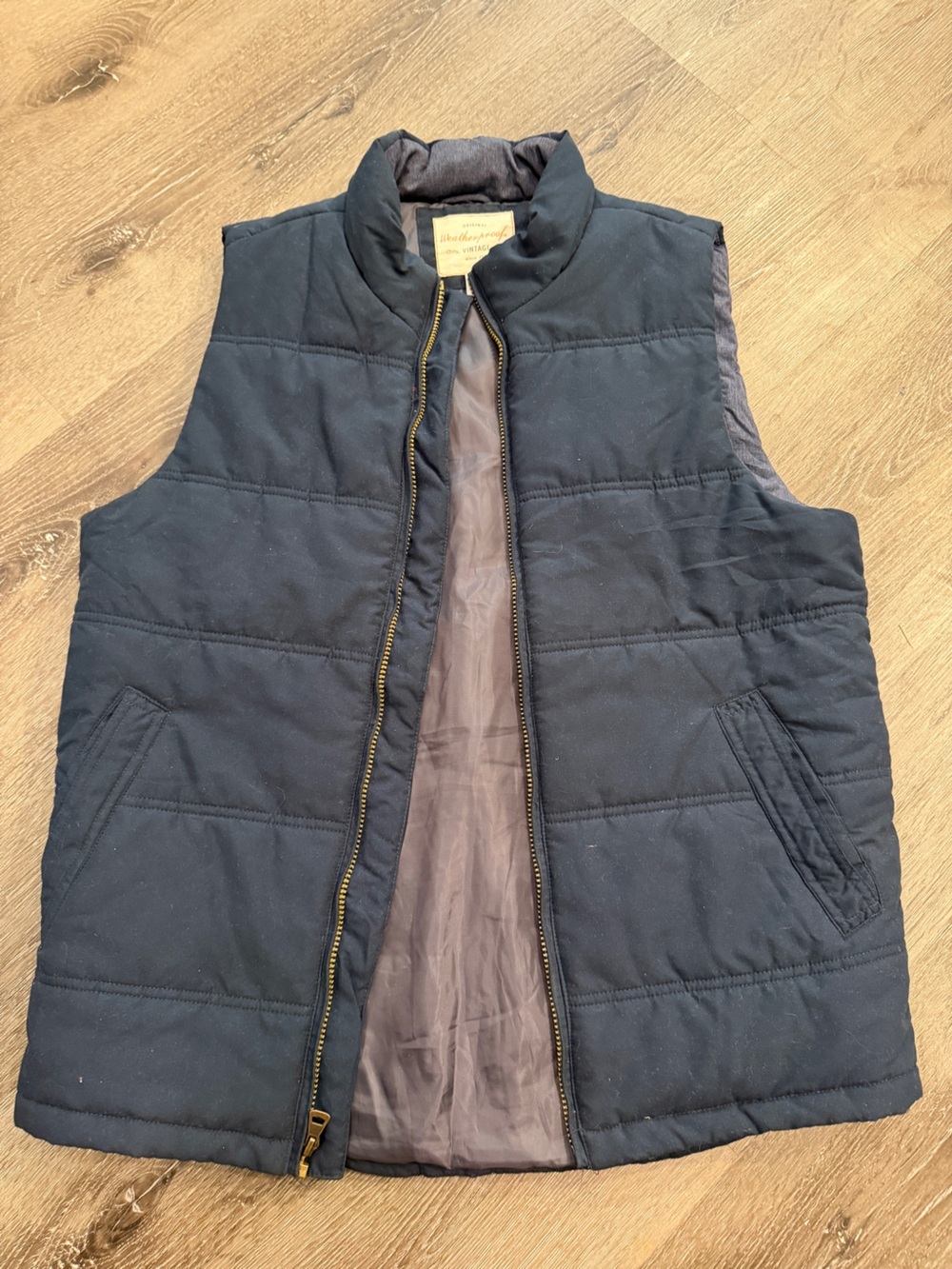 Men's Quilted Vest in Navy